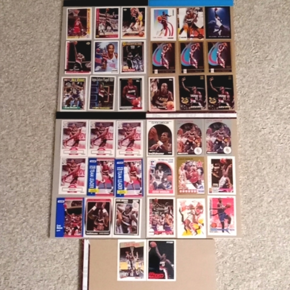 Lot of 38 Clyde Drexler Portland Trailblazers and Team USA basketball cards